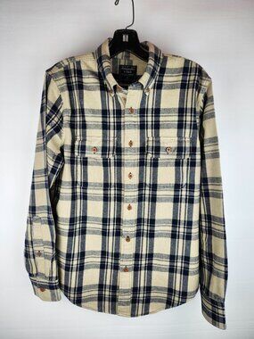 Abercrombie & Fitch Long-Sleeve, Button-Down, Flannel Shirt Men's Size M
